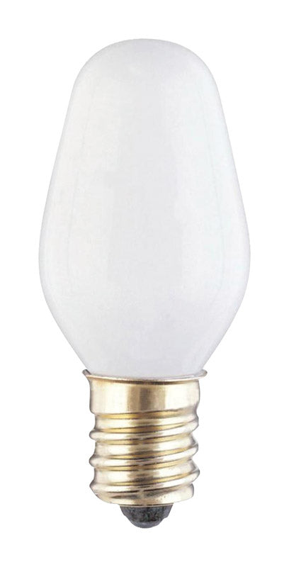 Westinghouse 7 W C7 Specialty Incandescent Bulb E12 (Candelabra) White 2 pk