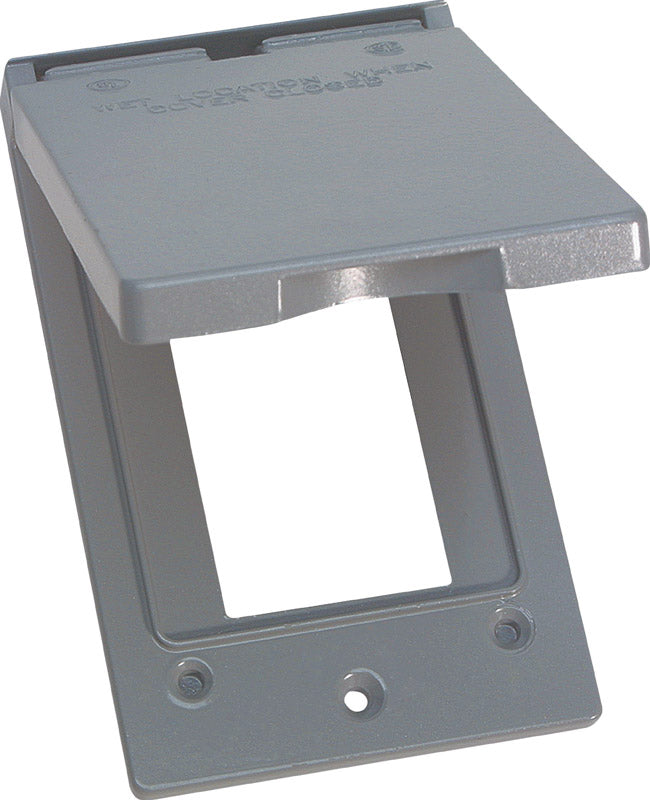 Sigma Engineered Solutions Rectangle Metal 1 gang Vertical GFCI Cover