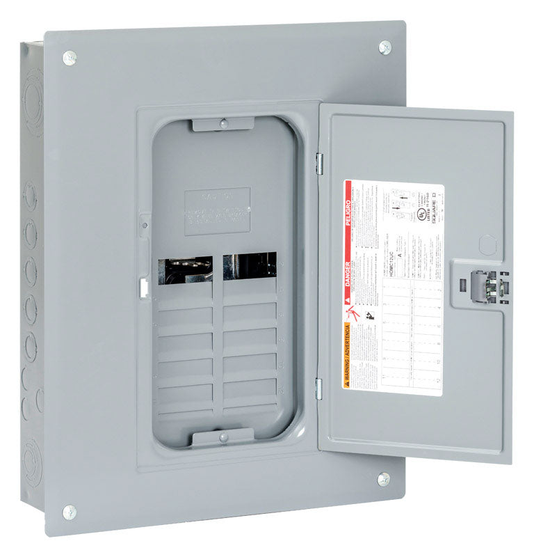 Square D HomeLine 125 amps 120/240 V 12 space 24 circuits Main Lug Load Center