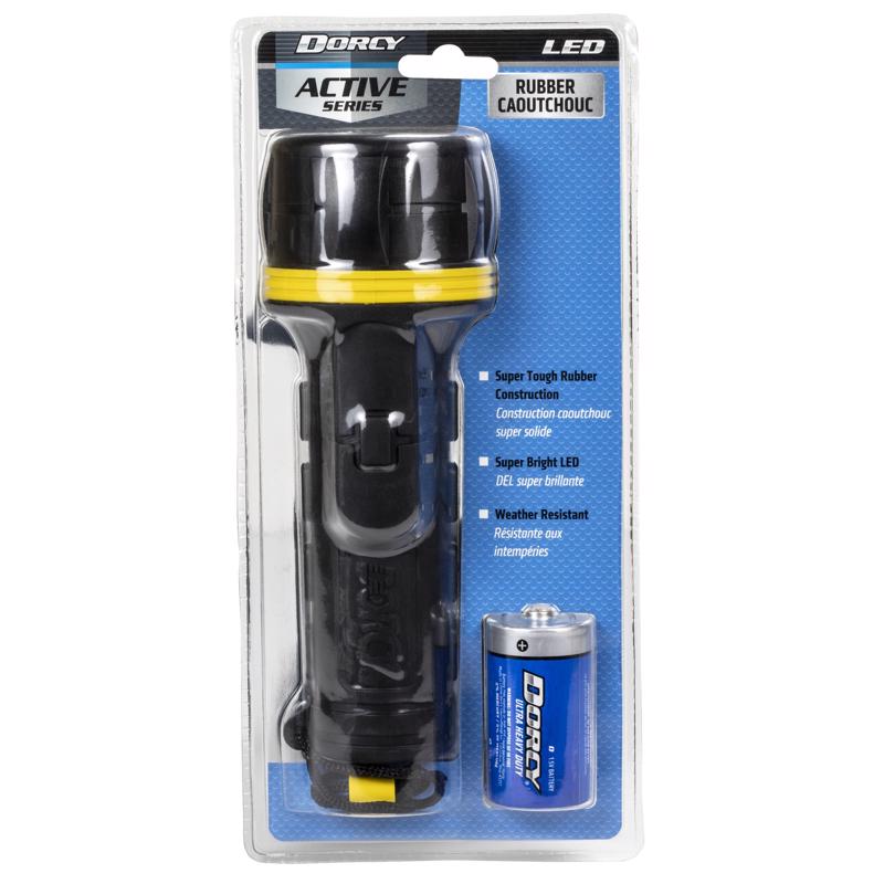 Dorcy 45 lm Black LED Flashlight D Battery