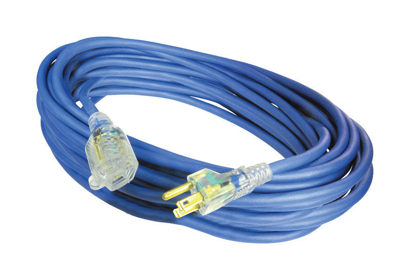 Projex Outdoor 50 ft. L Blue Extension Cord 14/3 SJOW
