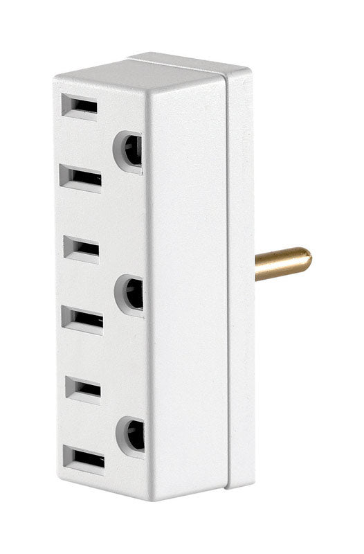 Leviton Polarized 3 outlets Outlet Adapter 1 pk