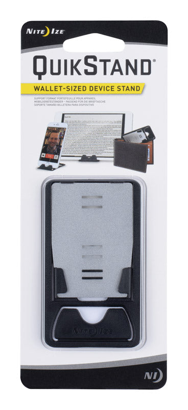 Nite Ize QuickStand Black/Silver Phone Stand For All Mobile Devices