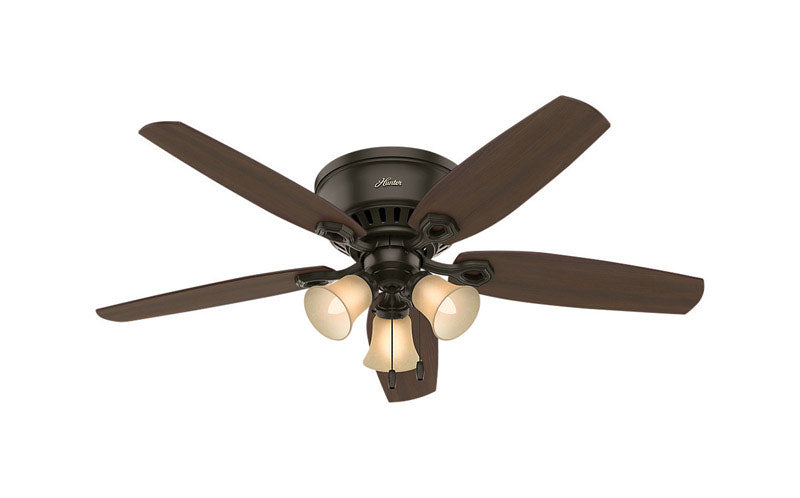 Hunter Builder 52 in. New Bronze Brown Incandescent Indoor Ceiling Fan