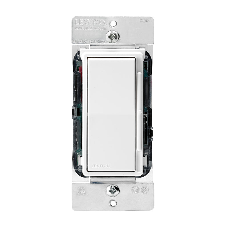 Leviton Decora White 1200 W Full Range Dimmer Switch 1 pk
