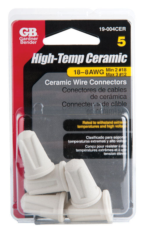 Gardner Bender High Temp Ceramic Wire Connectors 35/64 in. D 1 pk
