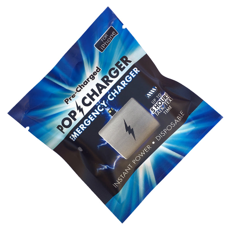 Zorbitz Pop Charger White One Time Use Phone Charger 2 ft. L