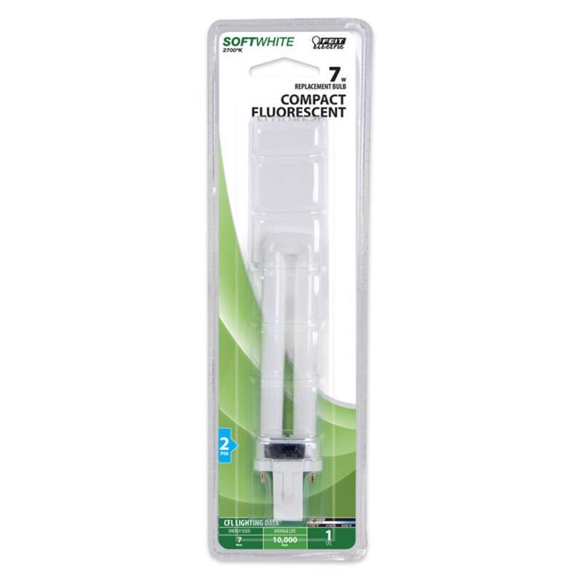Feit Legacy Bulbs 7 W PL 1.3 in. D X 5.4 in. L CFL Bulb Soft White Compact 2700 K 1 pk