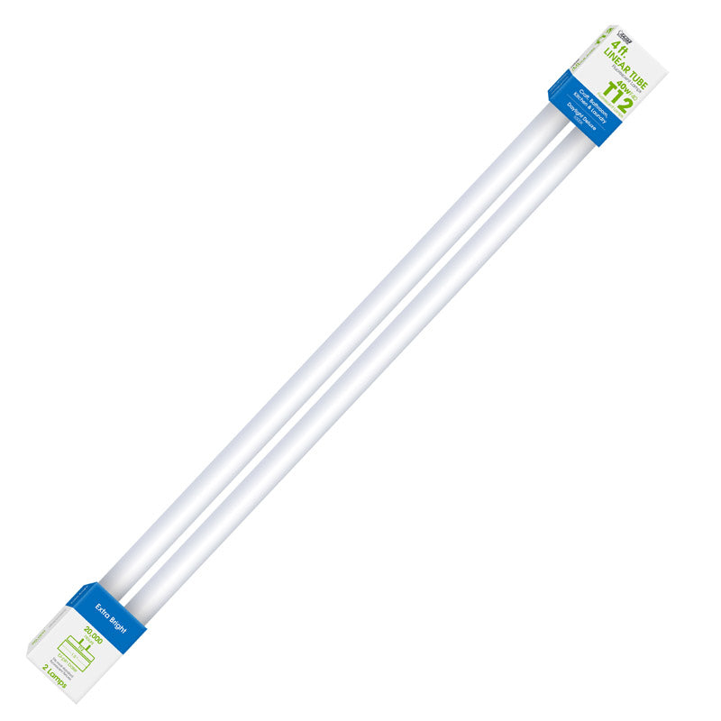 Feit 40 W T12 48 in. L Fluorescent Bulb Daylight Linear 6500 K 2 pk
