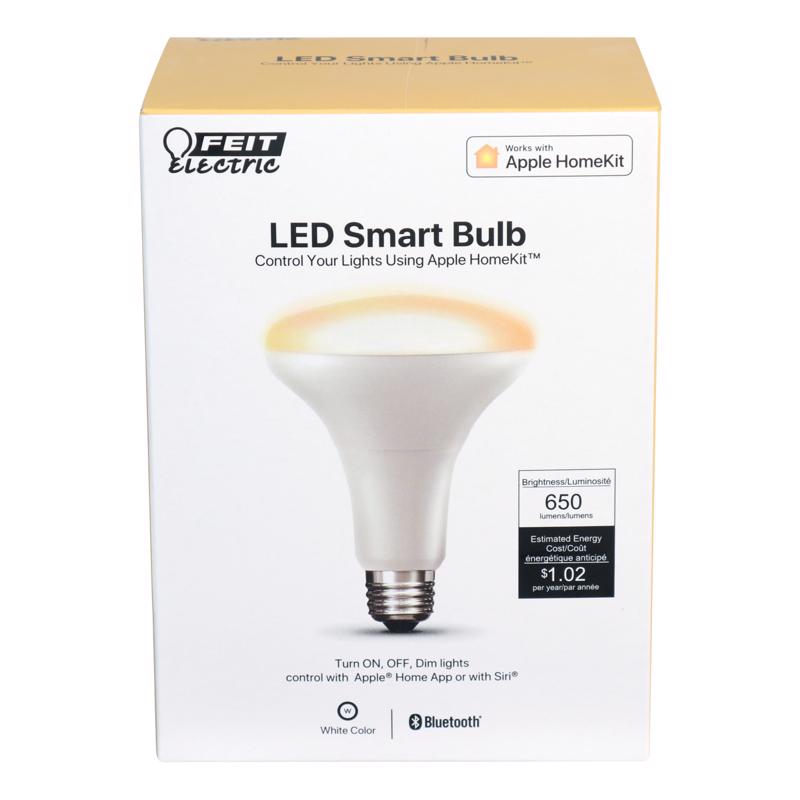 Feit Smart Home BR30 E26 (Medium) LED Bulb White 65 Watt Equivalence 1 pk