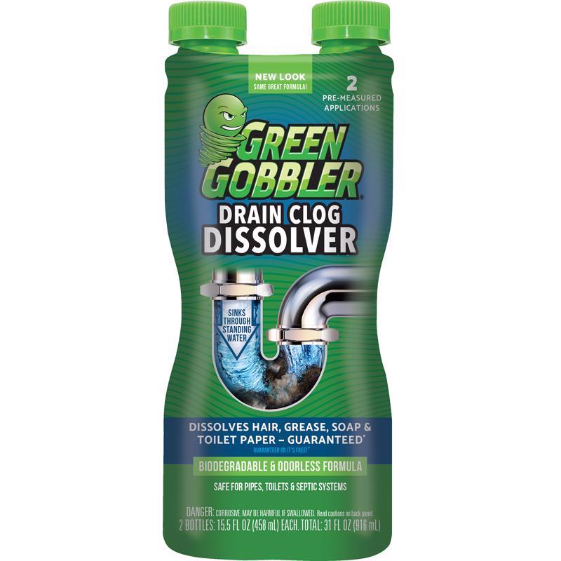 Green Gobbler Liquid Drain Clog Remover 31 oz