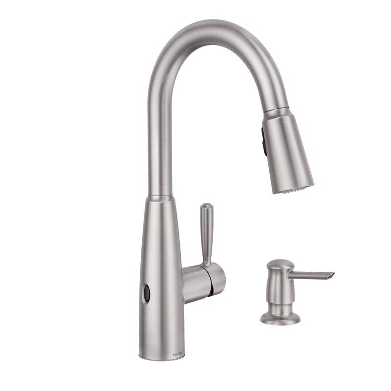 Moen Sperry One Handle Stainless Steel Motion Sensing Pull-Down Kitchen Faucet
