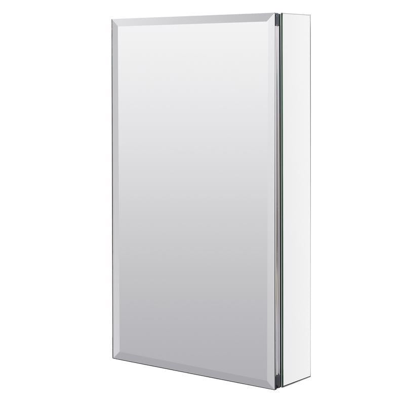 Zenna Home 26 in. H X 15 in. W X 5 in. D Rectangle Medicine Cabinet/Mirror