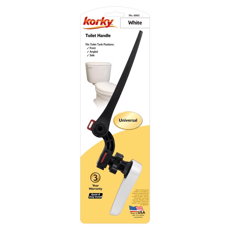 Korky Toilet Handle White For Universal