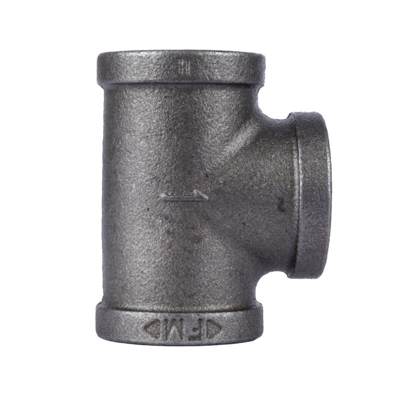 STZ Industries 1 in. FIP each X 1 in. D FIP 1 in. D FIP Black Malleable Iron Tee