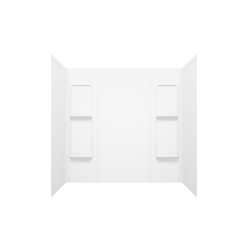 MAAX Elan 59 in. H X 31-3/4 in. W X 60-1/2 in. L White Bathtub Wall Surround