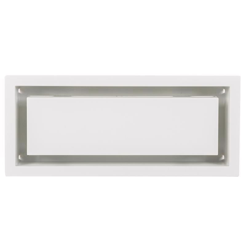 Fittes Aria Vent 10-9/16 in. H X 4-1/2 in. W Satin White ABS Plastic Wall/Ceiling Air Vent Return