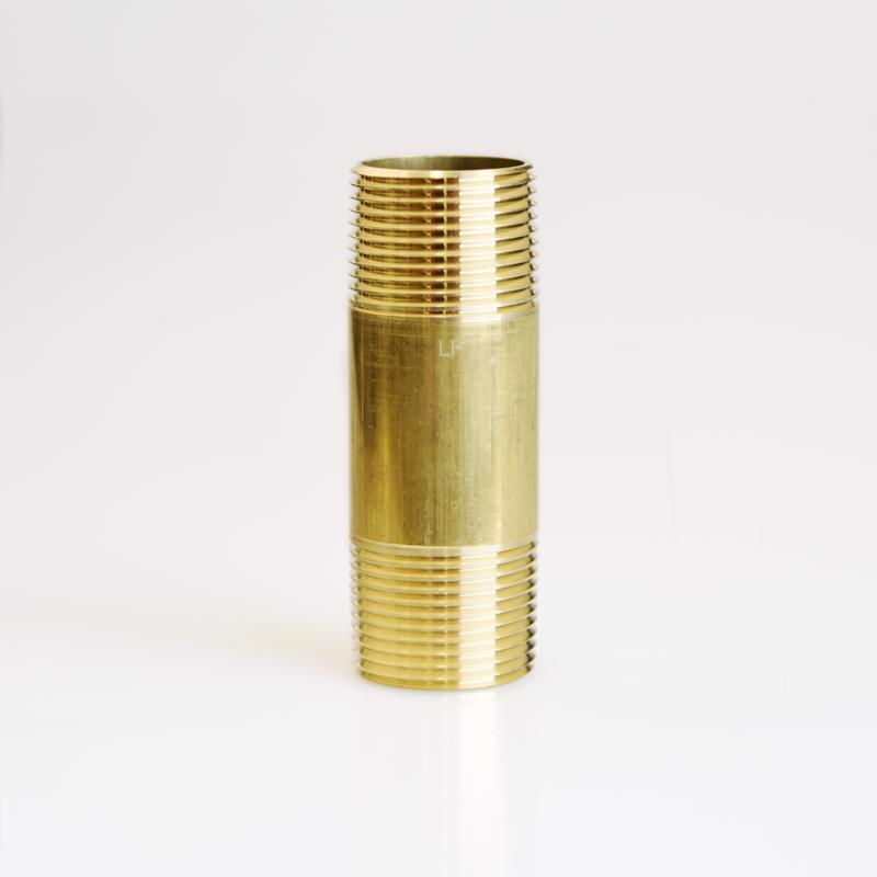 1 in. MPT X 1 in. D MPT Red Brass Nipple 3-1/2 in. L