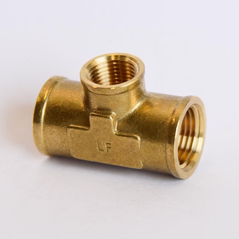 1/2 in. FPT X 3/8 in. D FPT Brass Tee