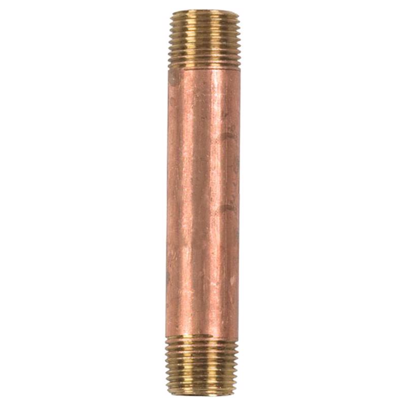 3/8 in. MPT X 3/8 in. D MPT Red Brass Nipple 3-1/2 in. L