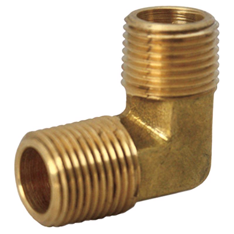 1/4 in. MPT X 1/4 in. D MPT Brass 90 Degree Elbow