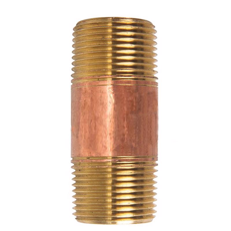 1 in. MPT X 1 in. D MPT Red Brass Nipple 3 in. L