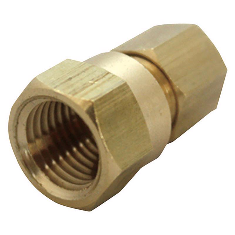 1/4 in. Compression X 3/8 in. D FPT Brass Coupling