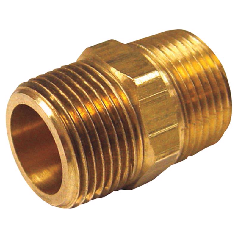 3/8 in. MPT X 1/8 in. D MPT Brass Reducing Hex Nipple