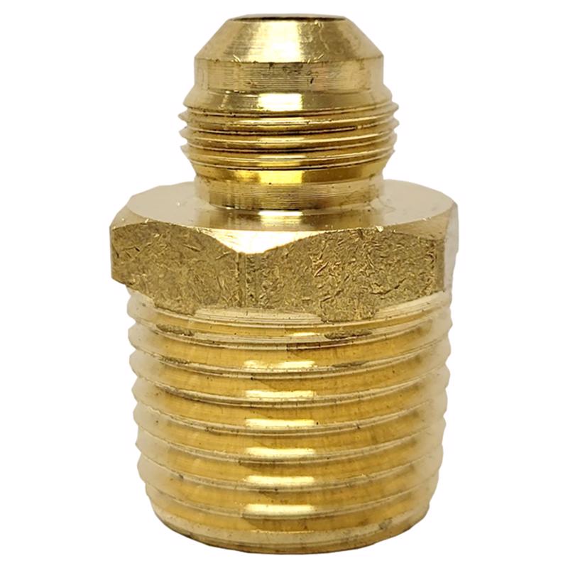 3/8 in. Fine Thread Flare X 1/2 in. D Male Brass Connector