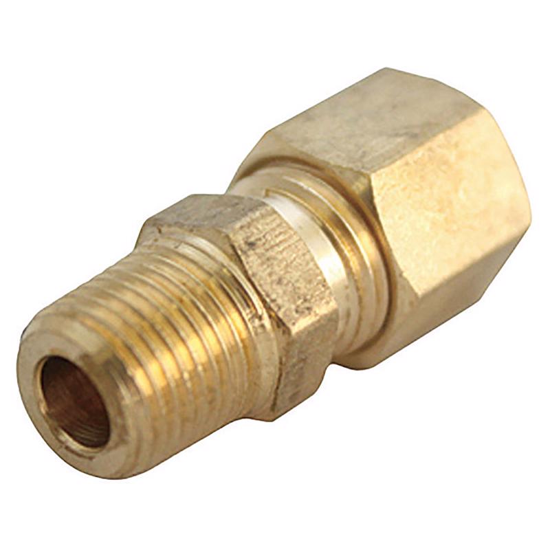 1/4 in. Compression X 3/8 in. D MPT Brass Connector