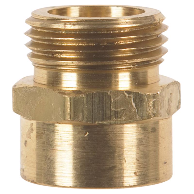 Brass 3/4 in. D X 3/4 in. D Hose Adapter 1 pk