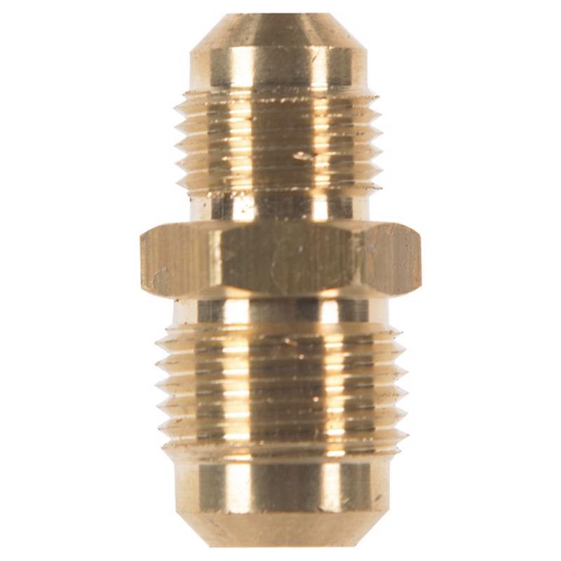 Home Plus 1/2 in. Flare X 3/8 in. D Flare in. Yellow Brass Reducing Union