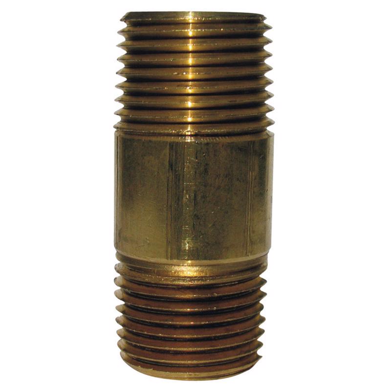 1/8 in. MPT X 1/8 in. D MPT Red Brass Nipple 1-1/2 in. L