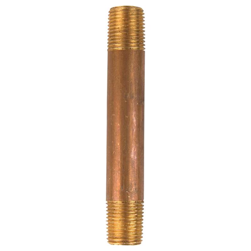 1/8 in. MPT X 1/8 in. D MPT Red Brass Nipple 2-1/2 in. L