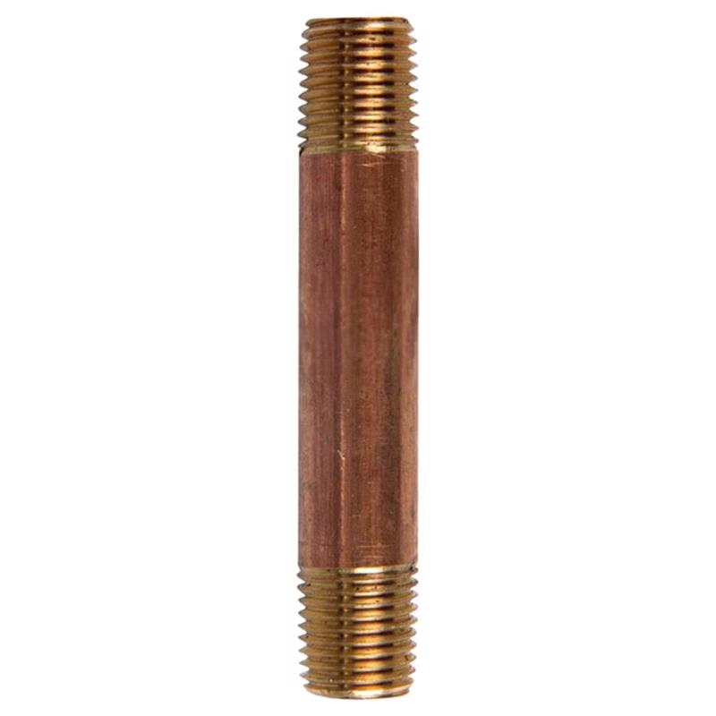 1/4 in. MPT X 1/4 in. D MPT Red Brass Nipple 3 in. L