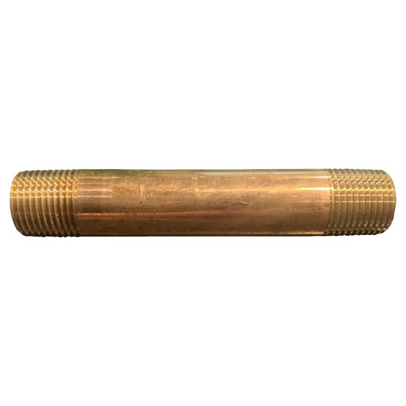 1/4 in. MPT X 1/4 in. D MPT Red Brass Nipple 5 in. L