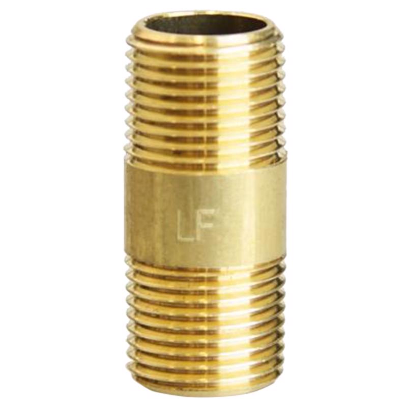 3/8 in. MPT X 3/8 in. D MPT Red Brass Nipple 1-1/2 in. L
