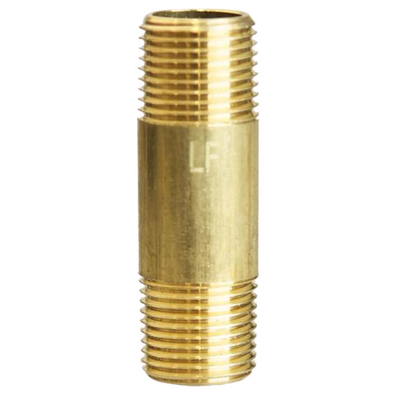 3/8 in. MPT X 3/8 in. D MPT Red Brass Nipple 2 in. L