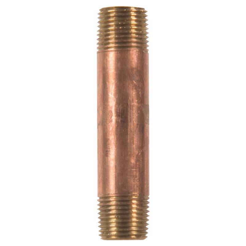 3/8 in. MPT X 3/8 in. D MPT Red Brass Nipple 3 in. L