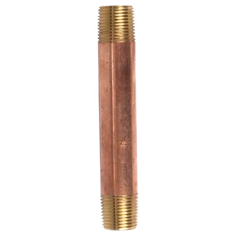 3/8 in. MPT X 3/8 in. D MPT Red Brass Nipple 4 in. L
