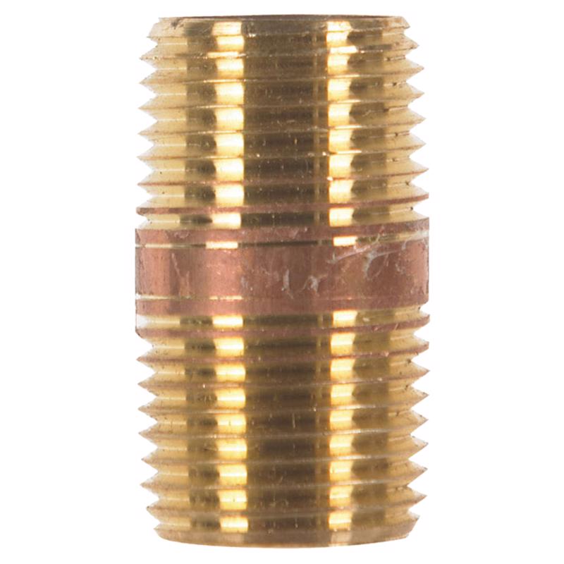 1/2 in. MPT X 1/2 in. D MPT Red Brass Nipple 1-1/2 in. L