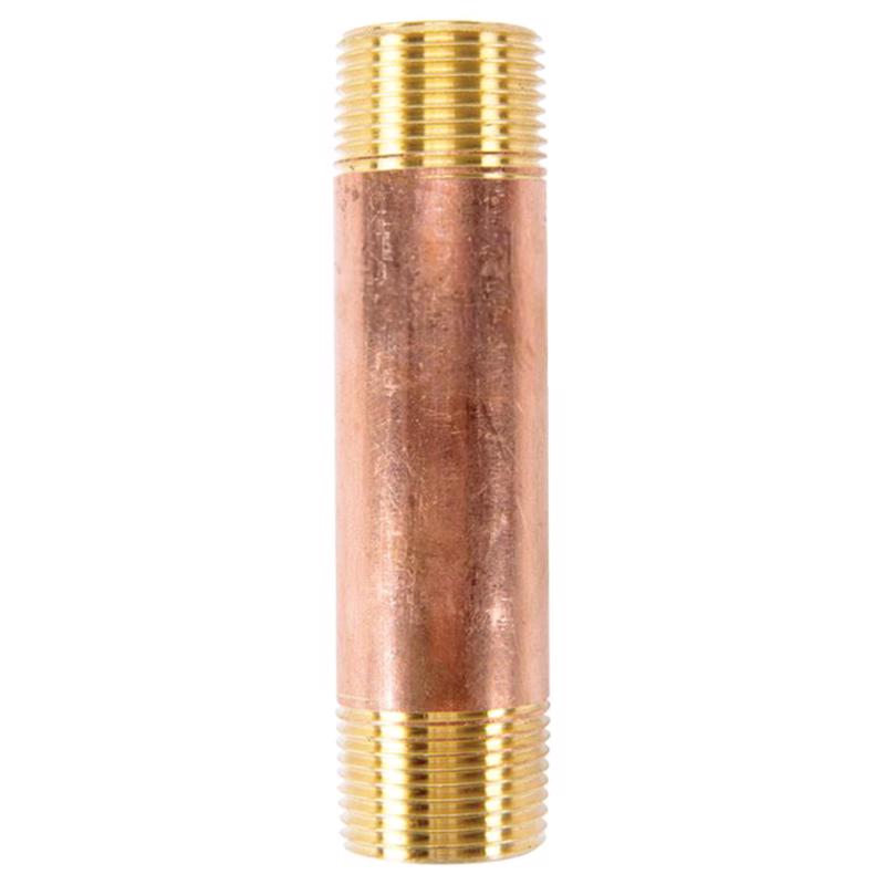 3/4 in. MPT X 3/4 in. D MPT Red Brass Nipple 4 in. L