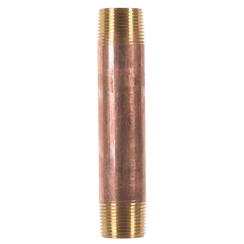 3/4 in. MPT bin X 3/4 in. D MPT bin Red Brass Nipple 5 in. L