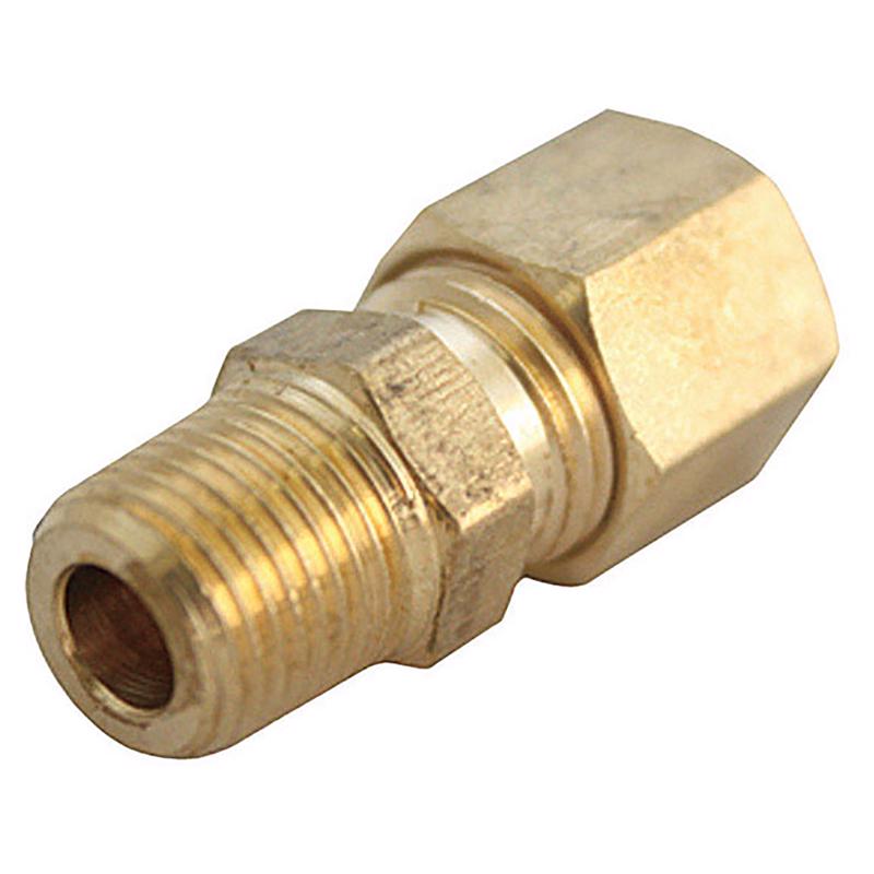 1/4 in. Compression X 1/2 in. D MPT Brass Connector