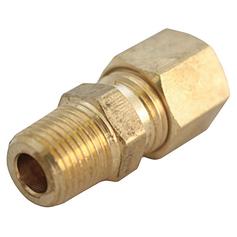 5/16 in. Compression X 1/4 in. D MPT Brass Connector