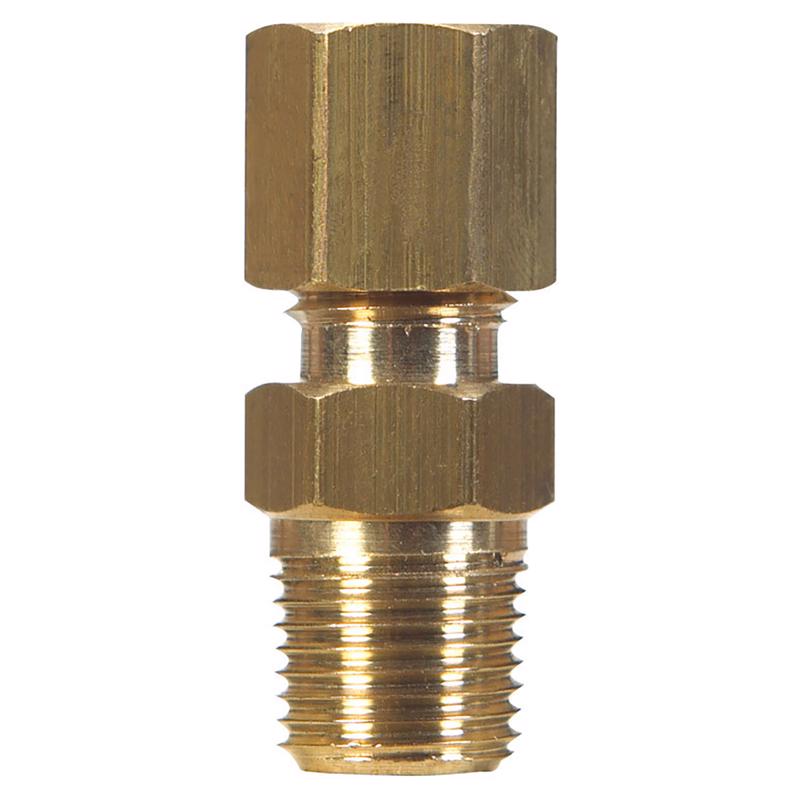 5/8 in. Compression X 1/2 in. D Male Brass Connector