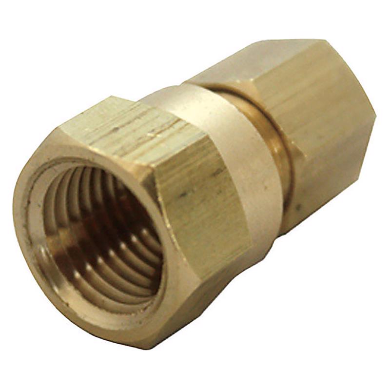 1/4 in. Compression X 1/8 in. D FPT Brass Coupling