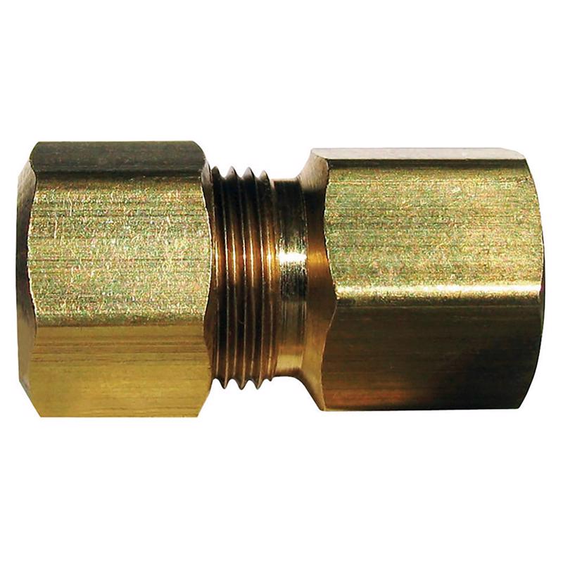 3/8 in. Compression X 3/8 in. D FPT Brass Coupling