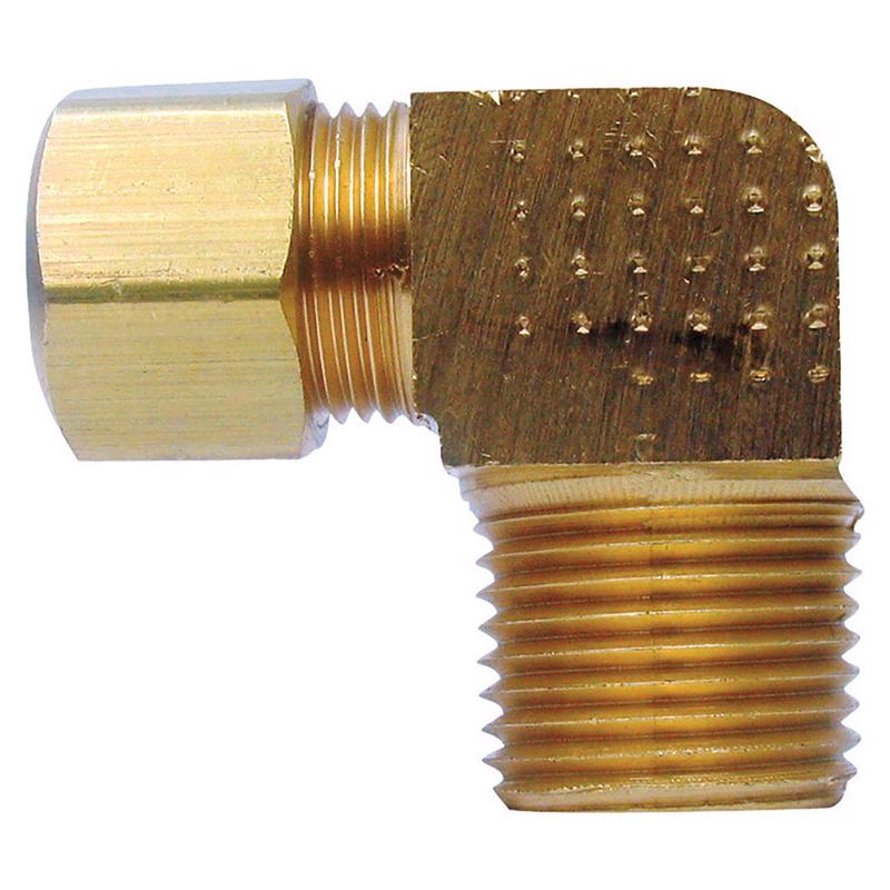 3/8 in. Compression X 3/8 in. D MPT Brass 90 Degree Elbow
