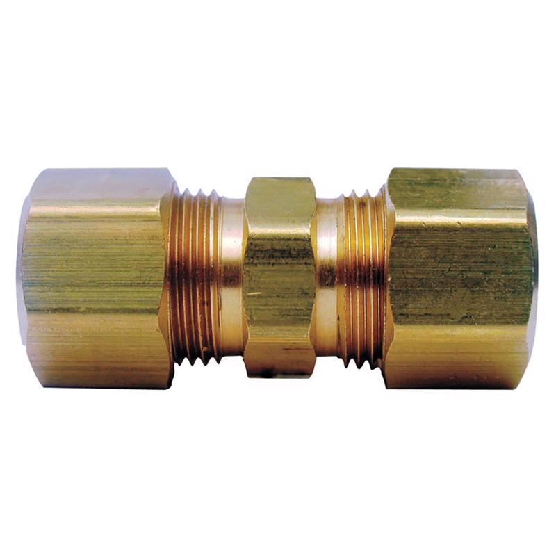 3/8 in. Compression X 3/8 in. D Compression Yellow Brass Union